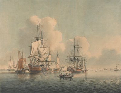 Men of War Lying off Sheerness by John Harris