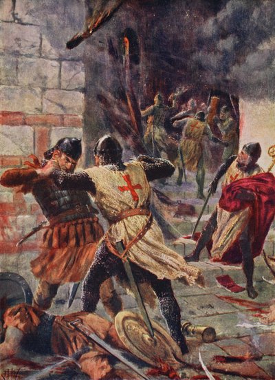 The Capture of Constantinople by Crusaders by John Harris Valda