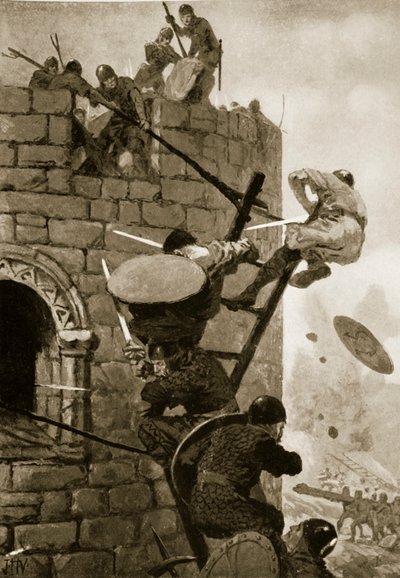 The Siege of Carmarthen Castle by John Harris Valda