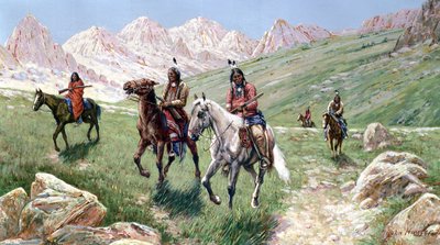 In the Cheyenne Country, 1896 by John Hauser