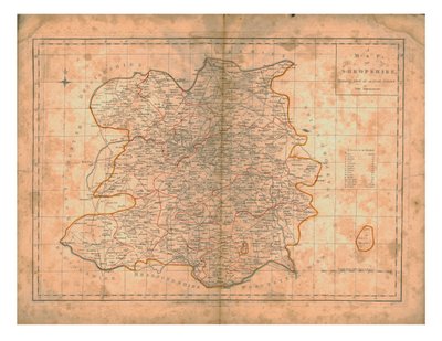A Map of Shropshire by John Haywood
