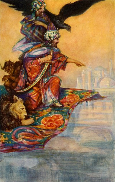 Solomon Sights the Mysterious Palace by John Henry Amshewitz