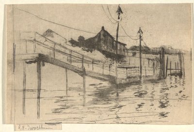 Dockside Scene by John Henry Twachtman