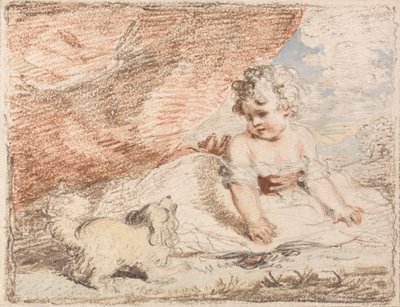 Young Child with Lap-Dog by John Hoppner