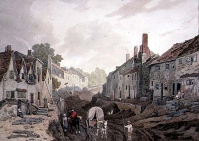 Street Scene, Erith, Kent by John James Chalon