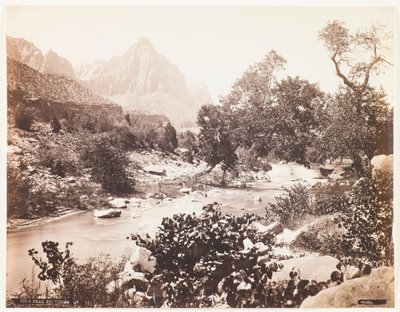 Lion’s Peak, Rio Virgen, Utah by John K. Hillers