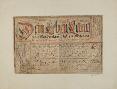 Fractur Illuminated Writing by John Koehl