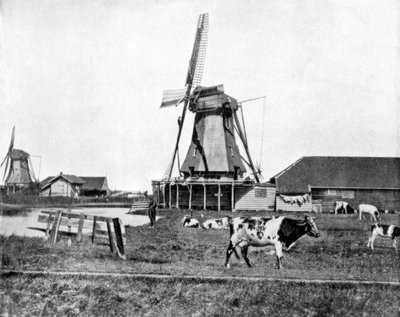 Dutch Windmills, Holland by John L. Stoddard
