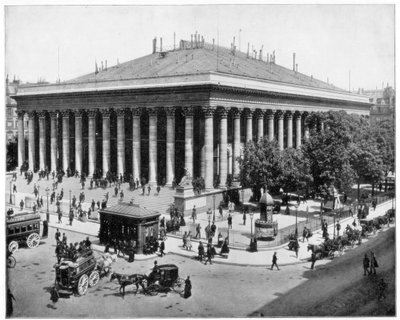 The Bourse, Paris, late 19th century by John L. Stoddard