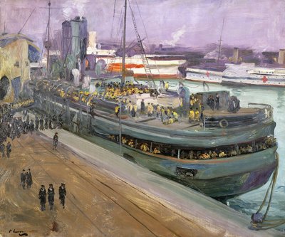 Naval Ratings Embarking, Southampton by John Lavery