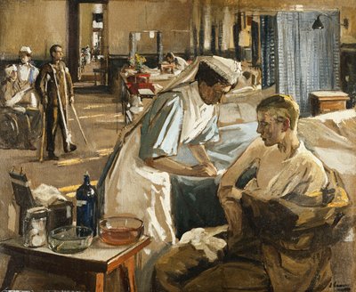 The First Wounded, London Hospital by John Lavery