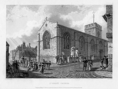 St Ebbes Church, Oxford by John Le Keux