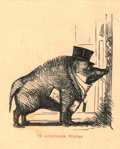 An Unwelcome Visitor by John Leech