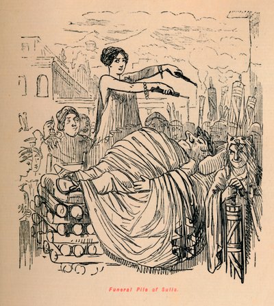Funeral Pile of Sulla by John Leech
