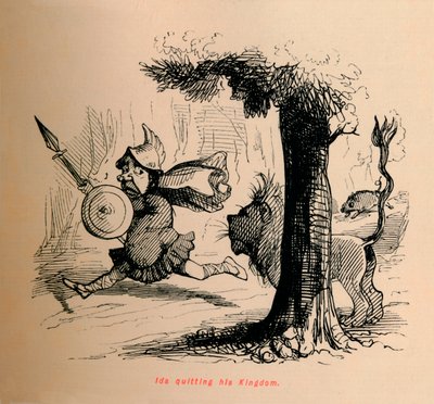 Ida quitting his Kingdom by John Leech