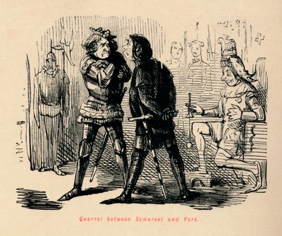 Quarrel Between Somerset and York by John Leech