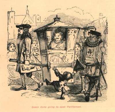 Queen Anne Going to Open Parliament, 1897 by John Leech