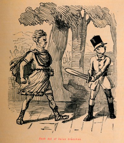 Rash Act of Gaius Gracchus, 1852 by John Leech