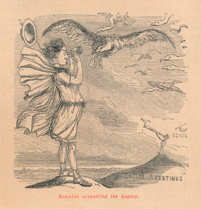 Romulus consulting the Augury by John Leech