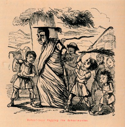 School-boys flogging the Schoolmaster by John Leech