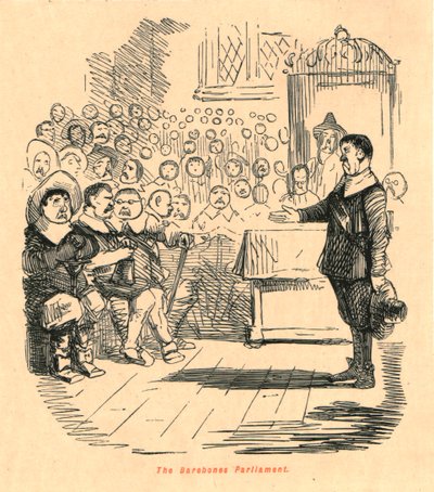 The Barebones Parliament, 1897 by John Leech