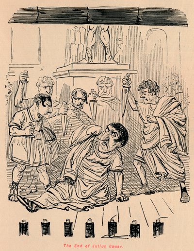 The End of Julius Caesar, 1852 by John Leech