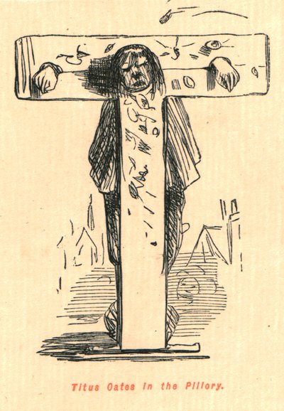 Titus Oates in the Pillory by John Leech