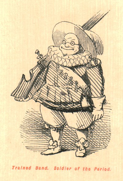 Trained Band. Soldier of the Period by John Leech