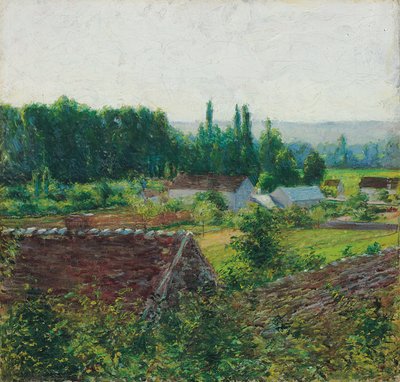 Farmhouses in Giverny, c.1890 by John Leslie Breck