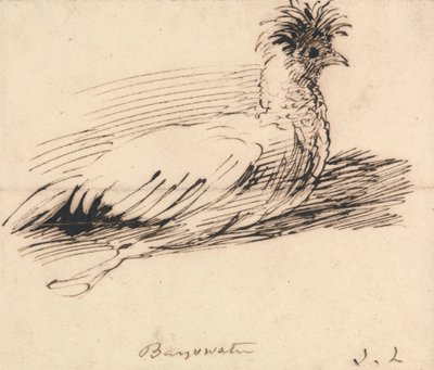 A Hen by John Linnell