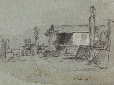 A Scene in the Edgware Road, London by John Linnell