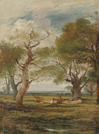 Landscape with Figures by John Linnell