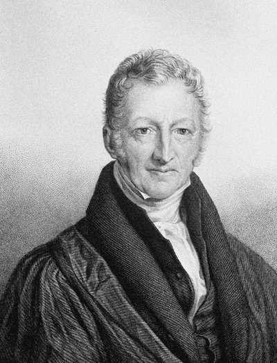 Portrait of Thomas Robert Malthus by John Linnell