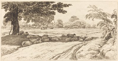 Sheep at Noon by John Linnell