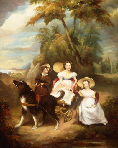 A Group Portrait of Three Children by John Livingstone