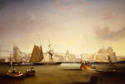 Ships Sailing off Greenwich Palace by John Lynn