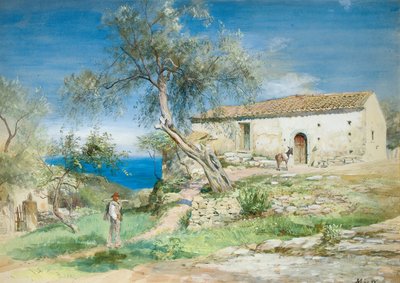 A Villa at Taormina, Sicily by John MacWhirter