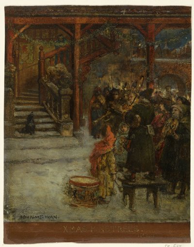 Group of Singing and Music-Making Figures by John Macallan Swan