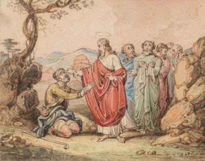 Christ Healing a Blind Man by John Martin