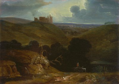 Landscape with a Castle by John Martin