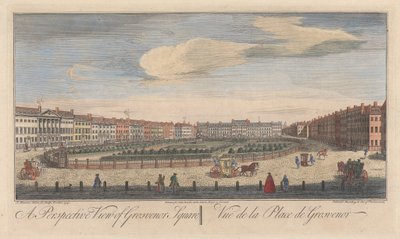 A Perspective View of Grosvenor Square by John Maurer