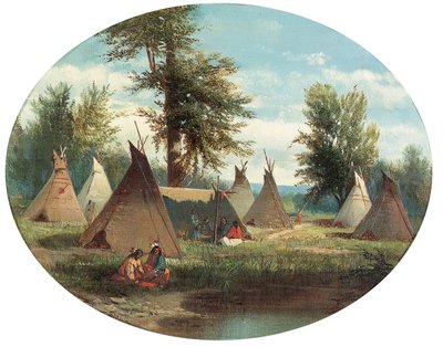 Assiniboin Camp by John Mix Stanley