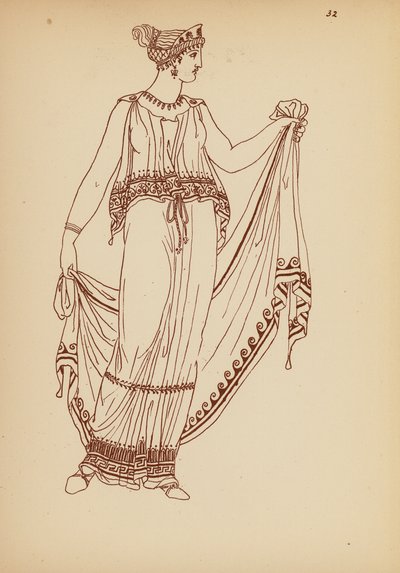 Ancient Greek Female Costume by John Moyr Smith