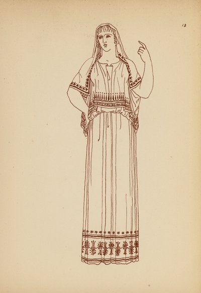 Ancient Greek Female Costume by John Moyr Smith