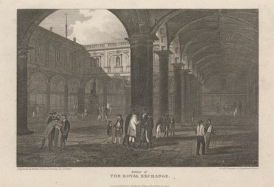 The Quadrangle of the Royal Exchange by John Preston Neale