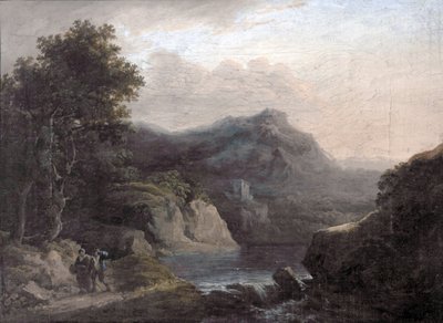 Mountain Scene with a Lake by John Rathbone