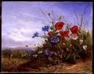 Wild Flowers on a Bank by John Rees