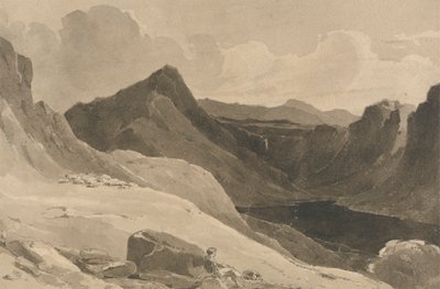 A Mountain Landscape with a Shepherd by John Renton