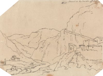 Ascent to the Cascade of Terni by John Robert Cozens