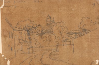 Santa Giustina, Padua, June 19 by John Robert Cozens